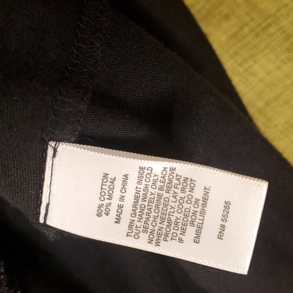 EUC 🖤 Express fringe modal flowy embellished tank - Picture 10 of 10